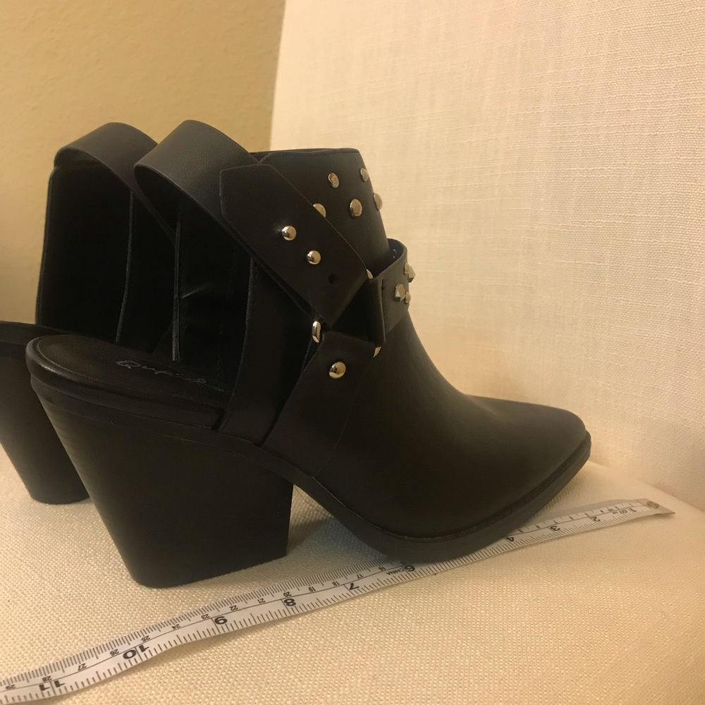 Qupid Studded Pointed Toe Booties - image 6